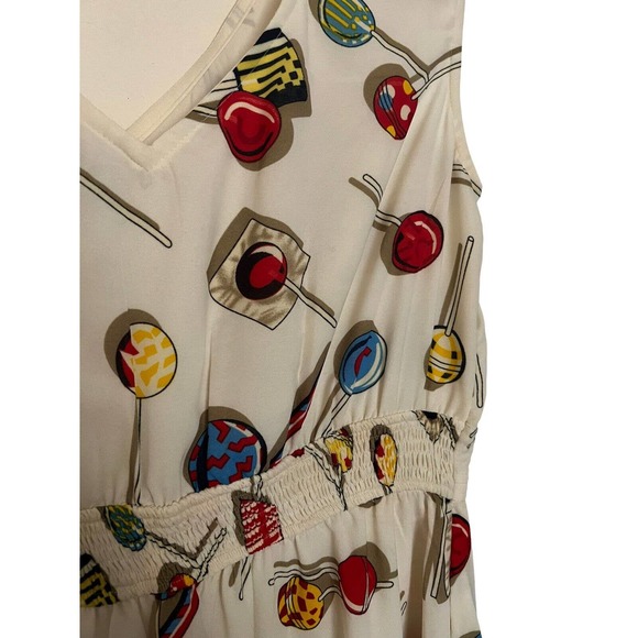 eShakti Women’s Maxi Dress Sleeveless Size 16 XL Candy Sucker Lollipop Lined - Picture 5 of 15